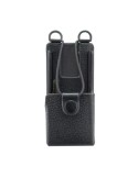 HARD LEATHER CARRY CASE, 3” FIXED BELT LOOP