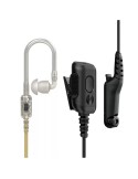 AUDIO ACCESSORY-EARPIECE,2-WIRE SURVEILLANCE KIT WITH LOUD AUDIO TRANSLUCENT TUBE