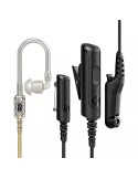 AUDIO ACCESSORY-EARPIECE,3-WIRE SURVEILLANCE KIT WITH LOUD AUDIO TRANSLUCENT TUBE