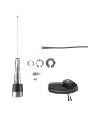 ANTENNE COMBO GNSS (GPS/GALILEO/QZSS/GLONASS), UHF 450-470 MHZ 1/4 WAVE THROUGH-HOLE BNC